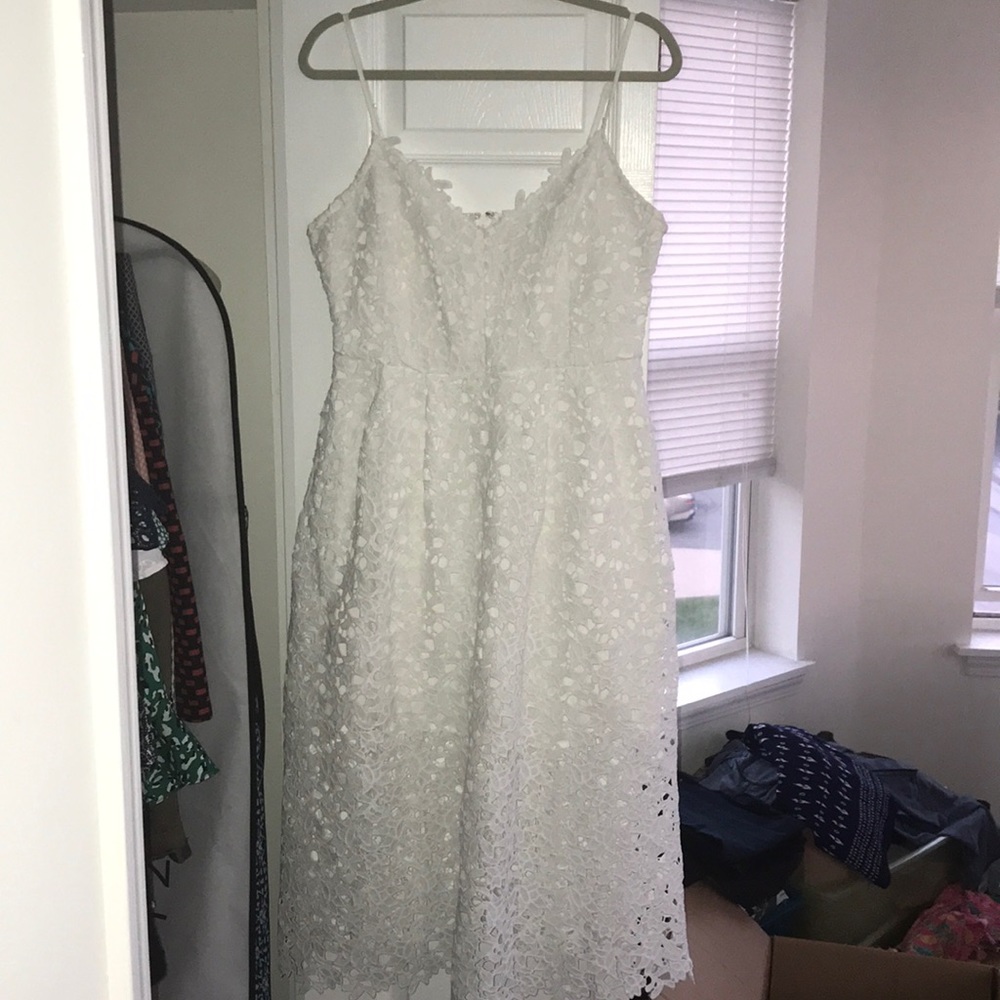 ASTR White Lace Midi